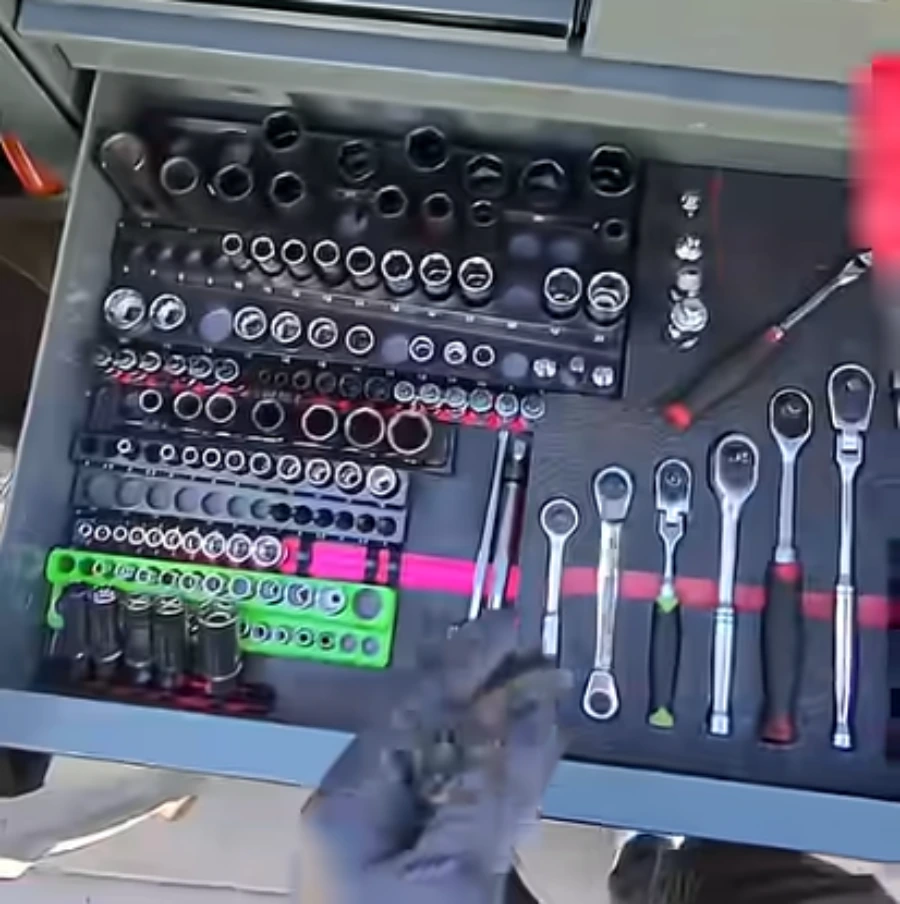 Socket set from a mobile mechanic's service van in Lubbock